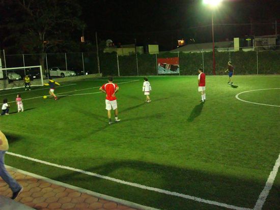 Bei Fussballspielen.