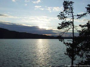 Der Horizont über Norwegen
