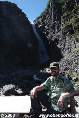 Der größte Wasserfall Schwedens