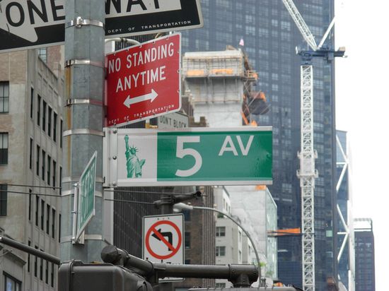 Die weltbekannte Fifth Avenue ...