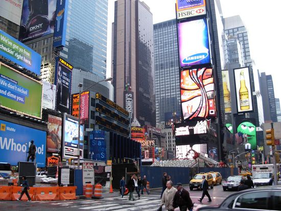 Der Times Square bei Tag