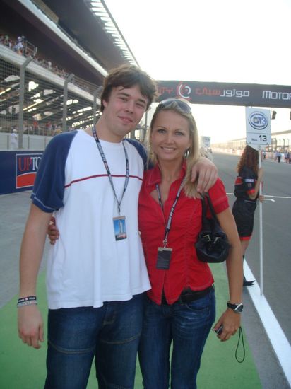 Daniel und Agnes im starting grid