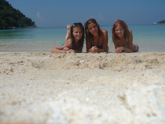 Girls on the beach..