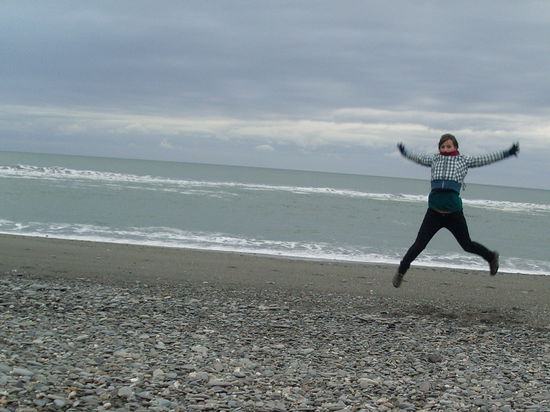 Hokitika..leider viel zu kalt zum Baden!