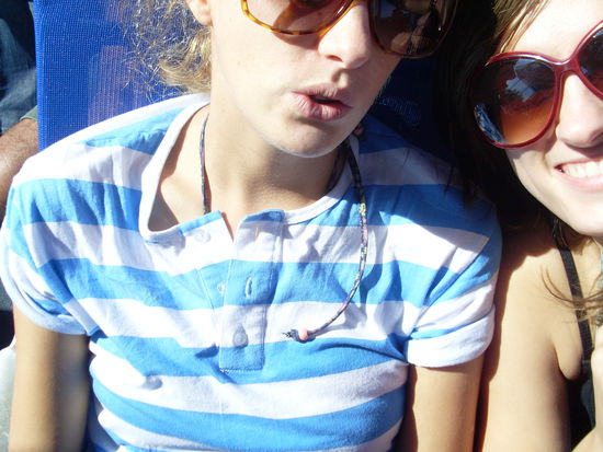 Wir 2 auf dem Weg zu unserer ersten Insel