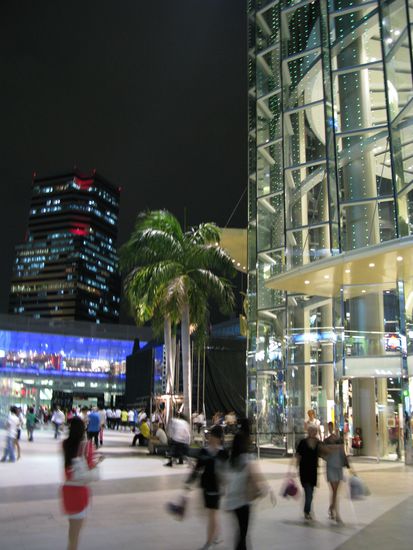 Siam Square mit dem riesen Shopping Center