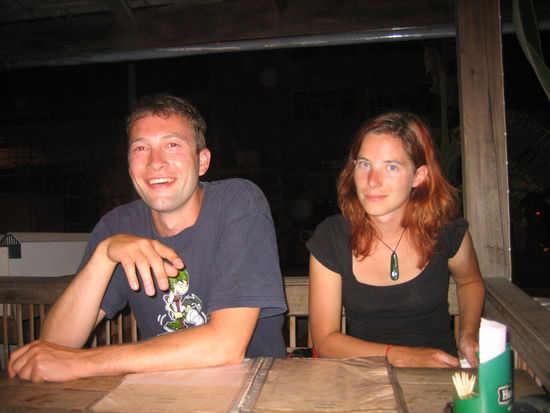 Sven und Nadja vor dem Abendessen