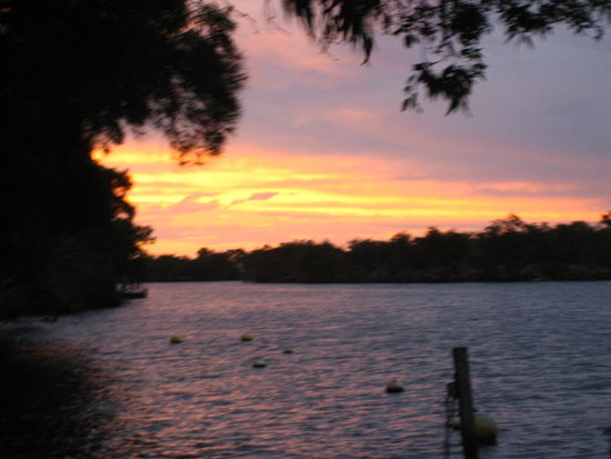 Sonnenuntergang in Pinjarra, amazing 