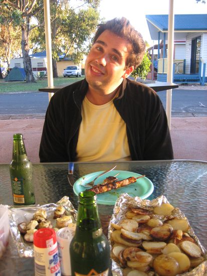 Unser erstes BBQ. Lecker!