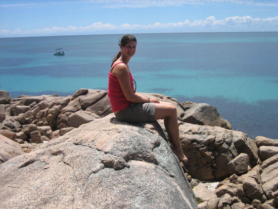 Fraenzi vor der Traumkulisse 