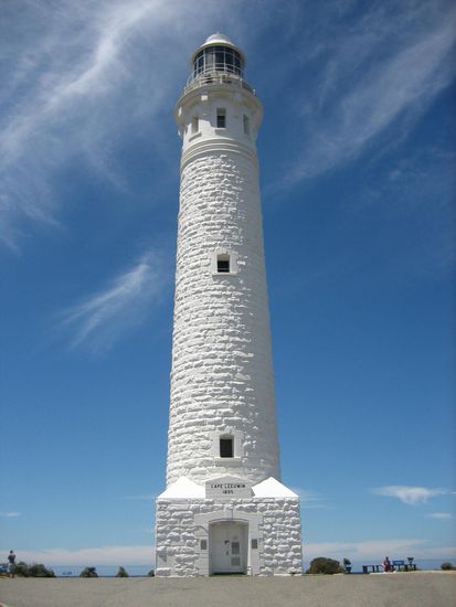 Der Leuchtturm am Cape Leeuwin.