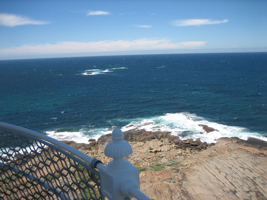 Von oben: Hier treffen der Indische und Suedliche Ozean aufeinander.