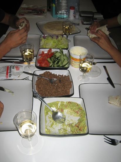 Wir hatten immer einen leckeren Znacht! Hier gabs Mexicanische Kost 