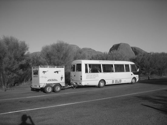 Unser Minibus fuer 3 Tage