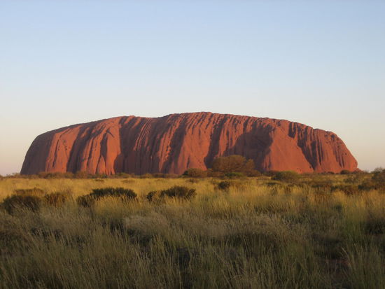 Der Uluru (Ayers Rock)...