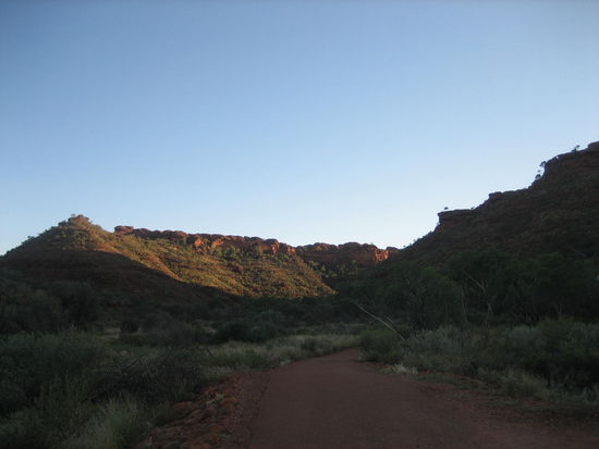 Ein Teil des Canyons noch von Unten.