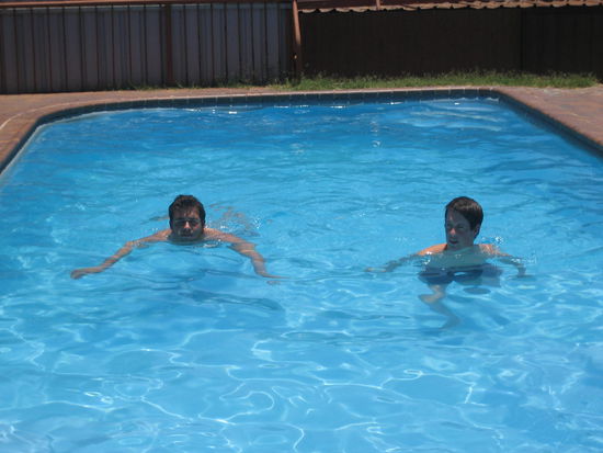 Eine Erfrischung im Pool.