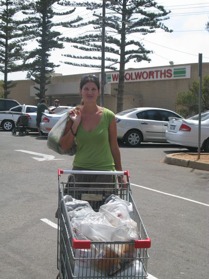 Grossfamilieneinkauf in Geraldton 