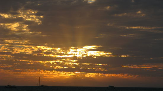 Sonnenuntergang in Denham.