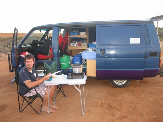 Celo macht ein leckeres Abendessen...