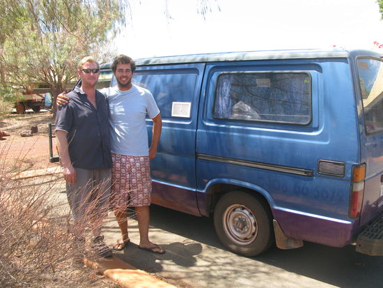 Celo mit unserem hilfsbereiten Freund Brendan.