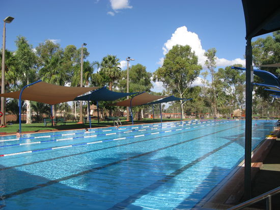 Das herrliche Schwimmbad, in dem wir fast schon Stammkunden waren.