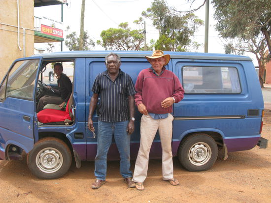 Die beiden Aborigines, die uns geholfen haben. Wie man sieht, waren sie ziemlich stolz.