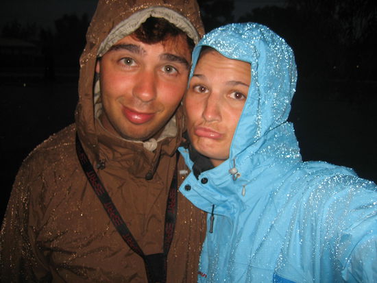 Endlich konnten wir unsere Regenjacken mal gebrauchen.