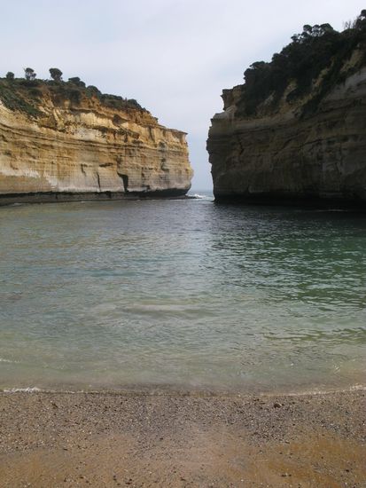 Beim "Loch Ard Gorge" hatte man verschiedene Aussichtspunkte wie...