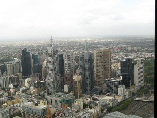 Der Ausblick vom "Eureka" Tower...