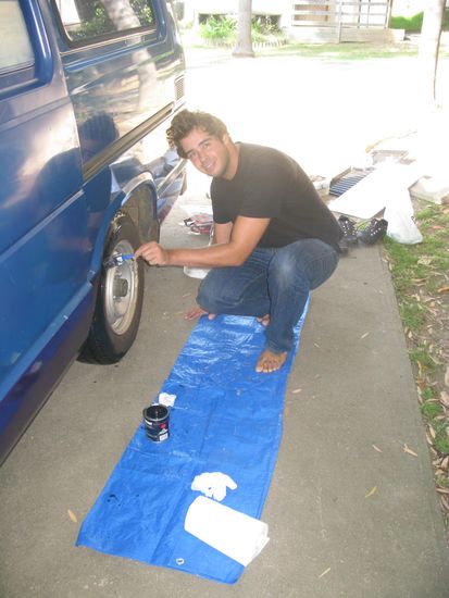 Dass sie auch ja schoen gleichmaessig schwarz werden...