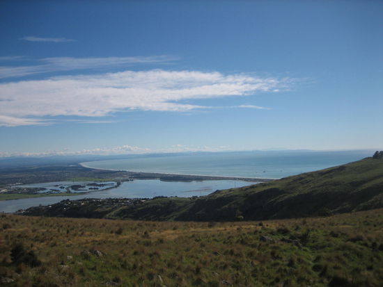 Rechts das Meer, welches bei uns in der Schweiz leider noch fehlt. 