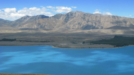 Der Lake Tekapo vom Mount John aus.  Kitsch, kitsch...