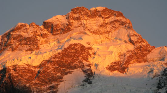 Die Morgenstimmung super und alle Wolken weg, juhu!