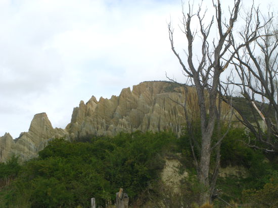 Die bizarre Mondlandschaft der Clay Cliffs.