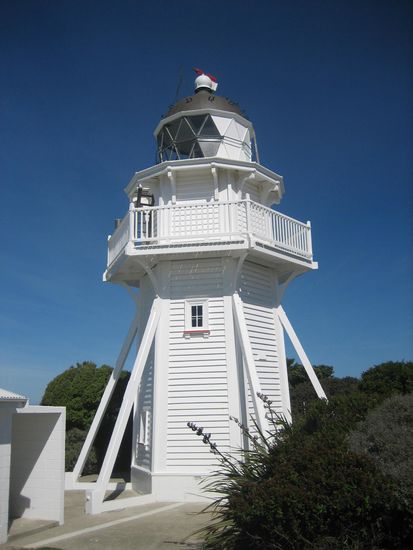 Der Leuchturm in Moeraki.
