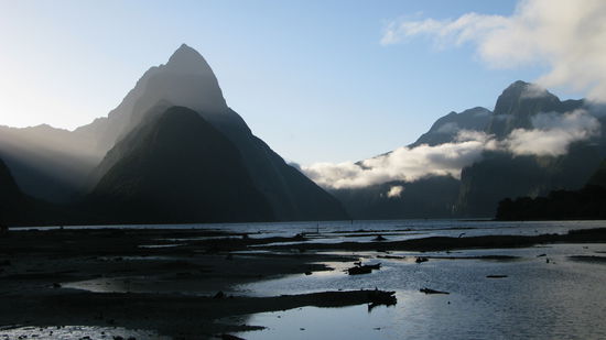 Einfach mystisch, die Berge im Milford Sound...