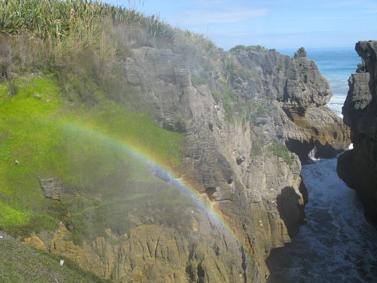 ... und schlussendlich entsteht der farbenfrohe Regenbogen.