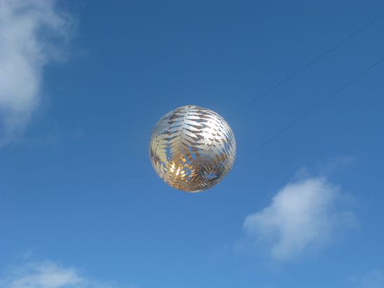 Coole kuenstlerische Objekte gab es ueberall zu sehen.