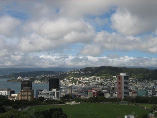 ...von wo wir diesen schoenen Ausblick hatten.