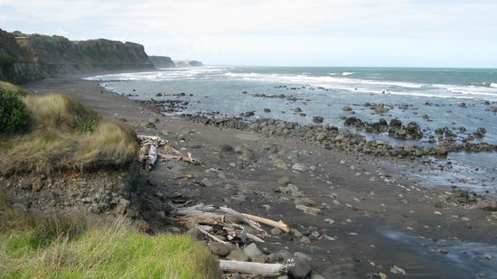 Der schwarze "Ohawe Beach"...