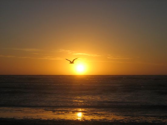 Wir erlebten wiedermal einen traumhaften Sonnenuntergang...