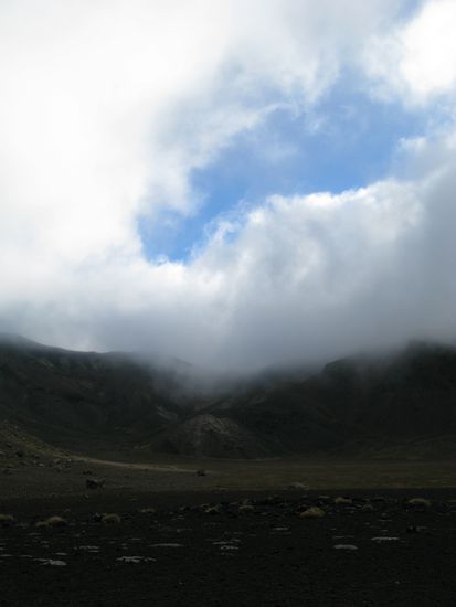 ...oben angekommen der erste kleine Lichtblick...
