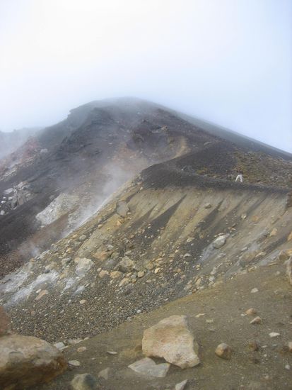 Nach dem zweiten Aufstieg gings rapide den Huegel runter. Koennt ihr Celo auf dem Track sehen?