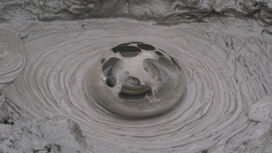 Der "Mud Pool" kurz vor der Explosion.