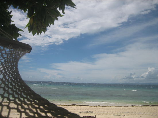 ...direkt am Strand &amp; natuerlich mit Haengematte...