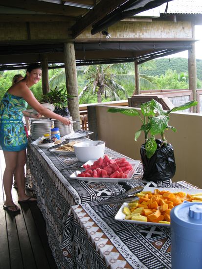 Beim leckeren Fruehstueck Buffet. 
Das Essen war echt super!!!