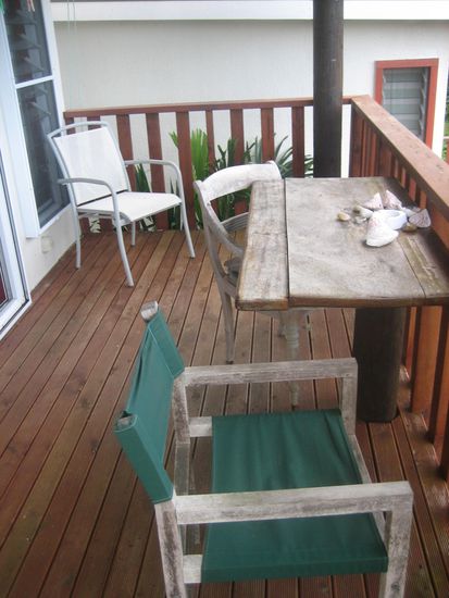 Auch der Balkon war super: mit Blick aufs Meer.