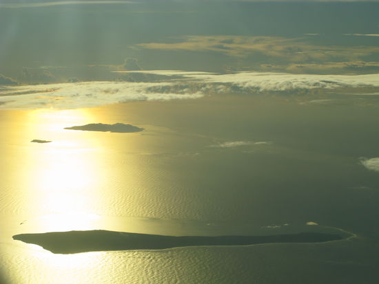 ...wunderbare Aussichten aus dem Flugzeug.