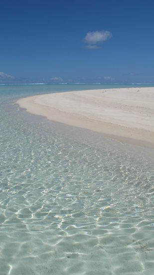 Die Sandbank vor "One Foot Island". Ein Traum!!!